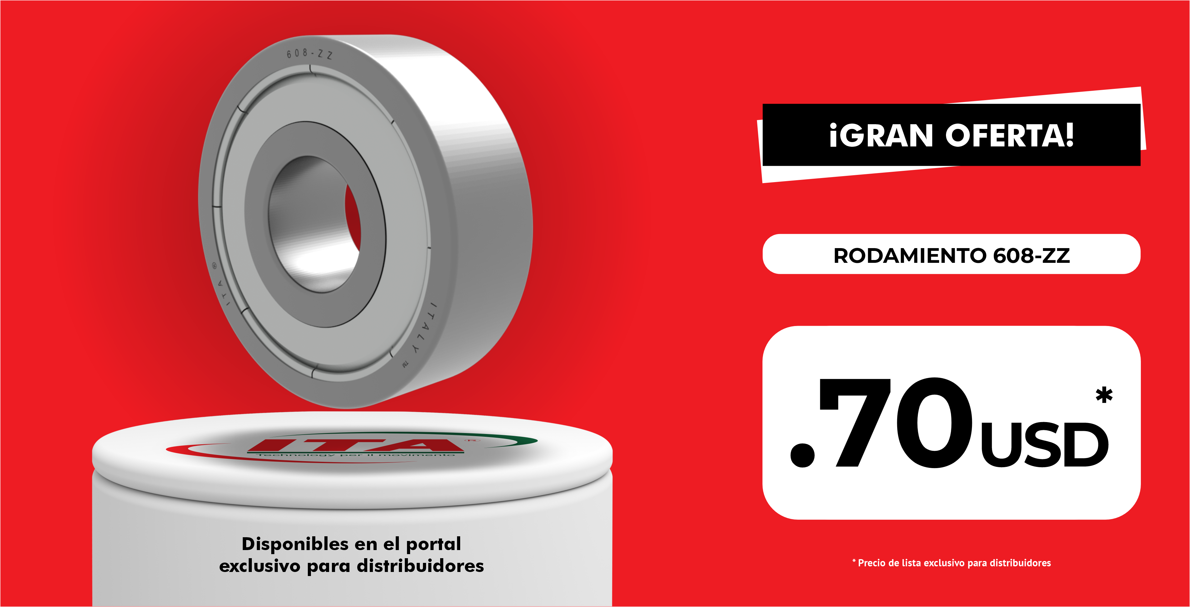 Promoción - Rodamiento 608-ZZ